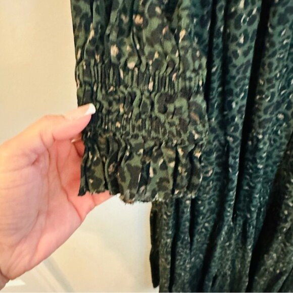 Peruvian Connection Maxi Cheetah Print Dress Size M – Boho Chic Animal Print - Picture 7 of 12